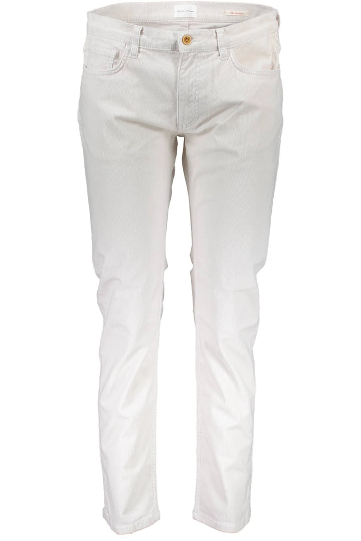 GANT WHITE WOMEN&#39;S TROUSERS