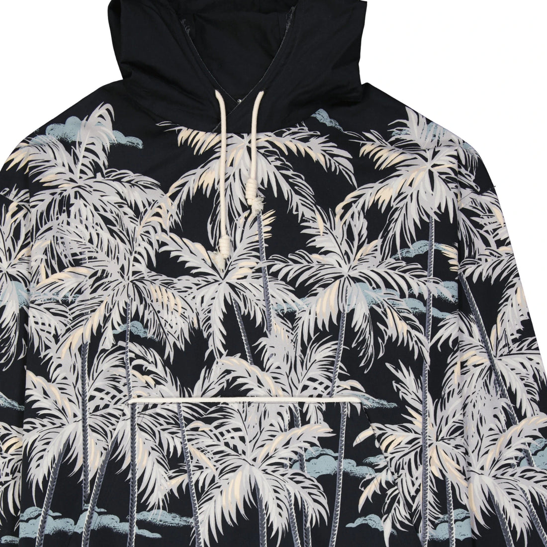 Palm Angels Hooded Printed Shirt