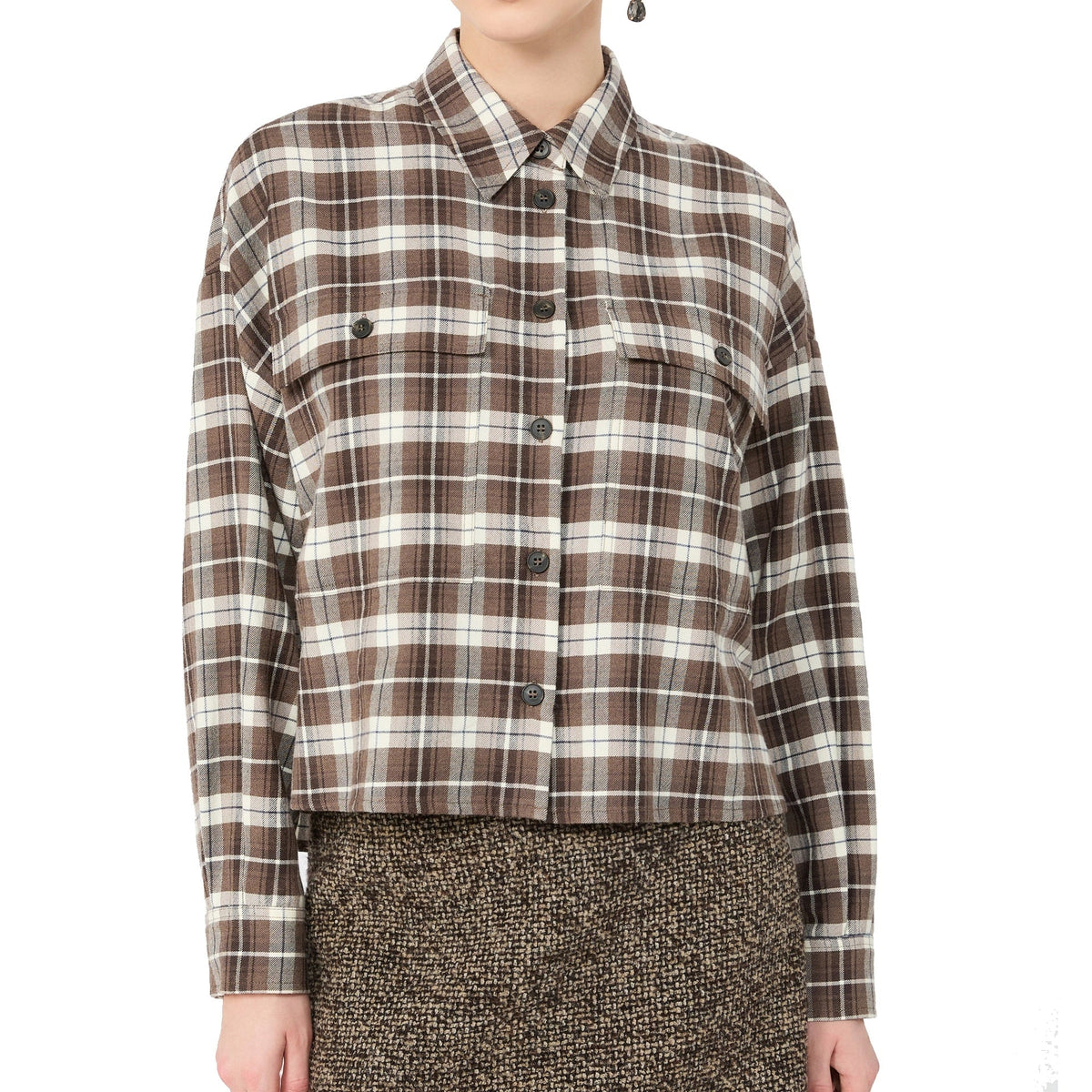 Max Mara Weekend Plaid Flannel Shirt
