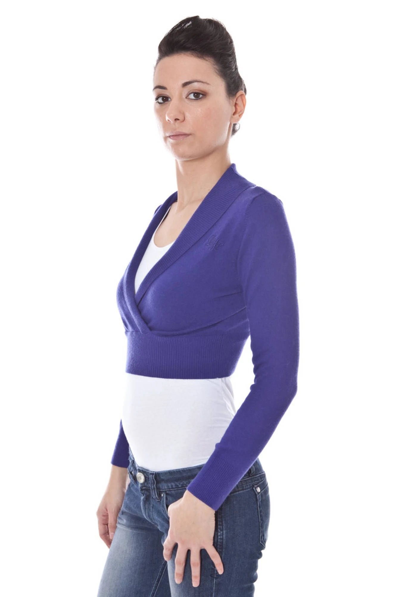 DATCH SHRUG LONG SLEEVES PURPLE WOMAN