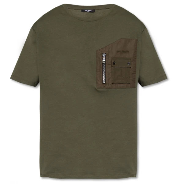Balmain T-shirt & Top Green Man