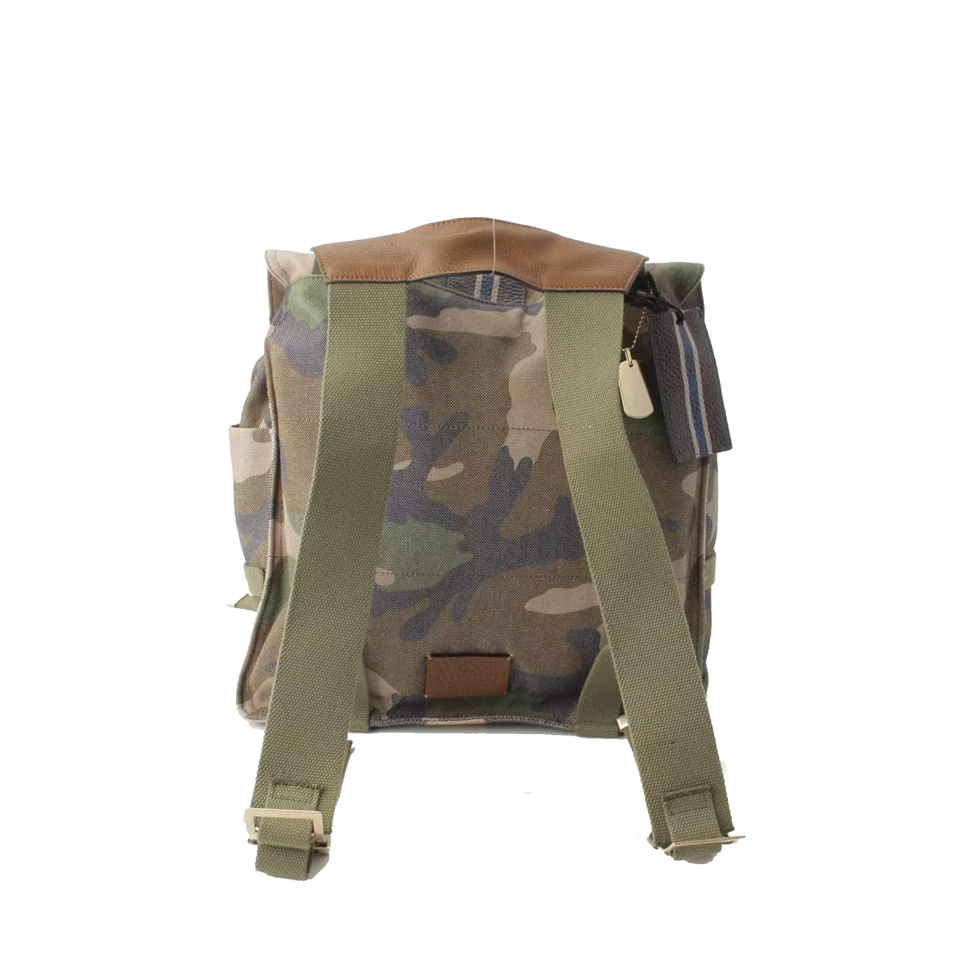 Valentino Military Canvas Backpack
