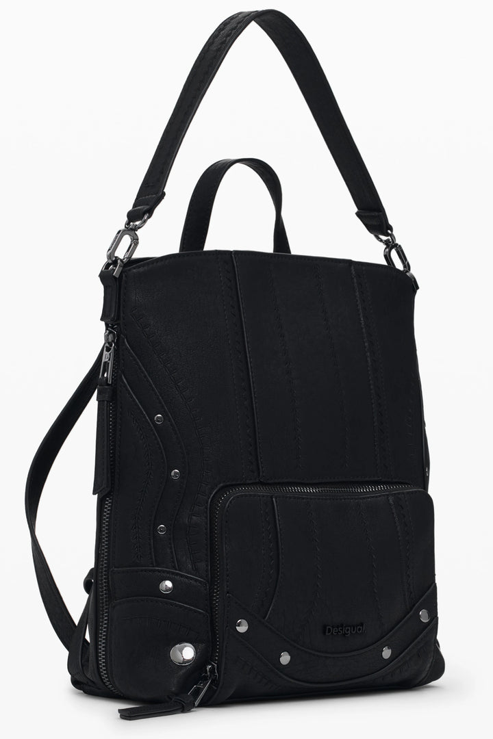 DESIGUAL WOMEN&#39;S BLACK BACKPACK