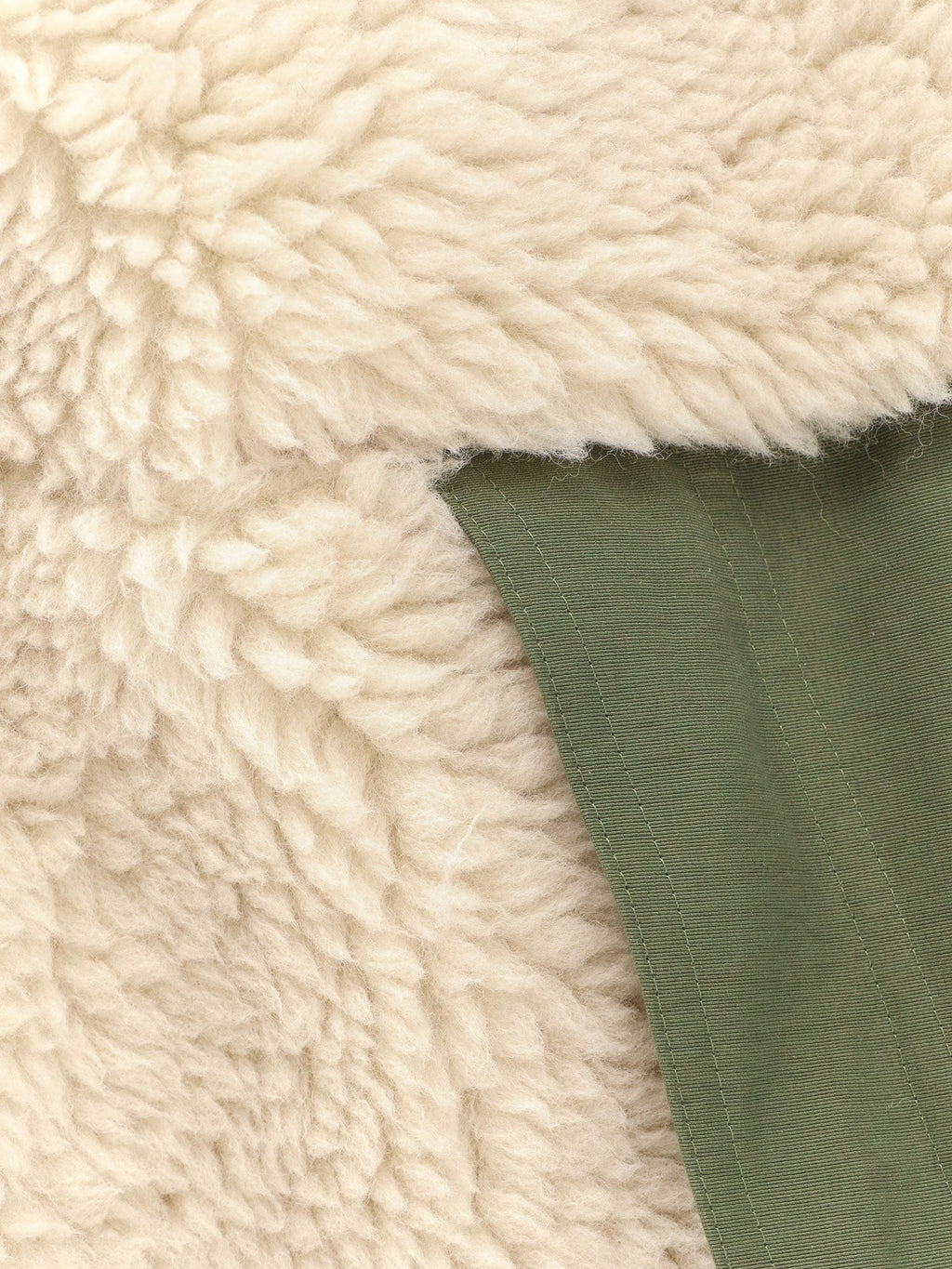 SACAI Eco shearling and nylon jacket