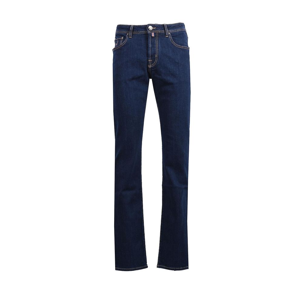 Jacob Cohen Eduard regular fit cotton jeans in dark blue with classic five-pocket design