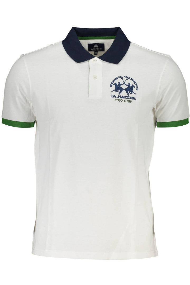 LA MARTINA MEN&#39;S SHORT SLEEVE POLO WHITE