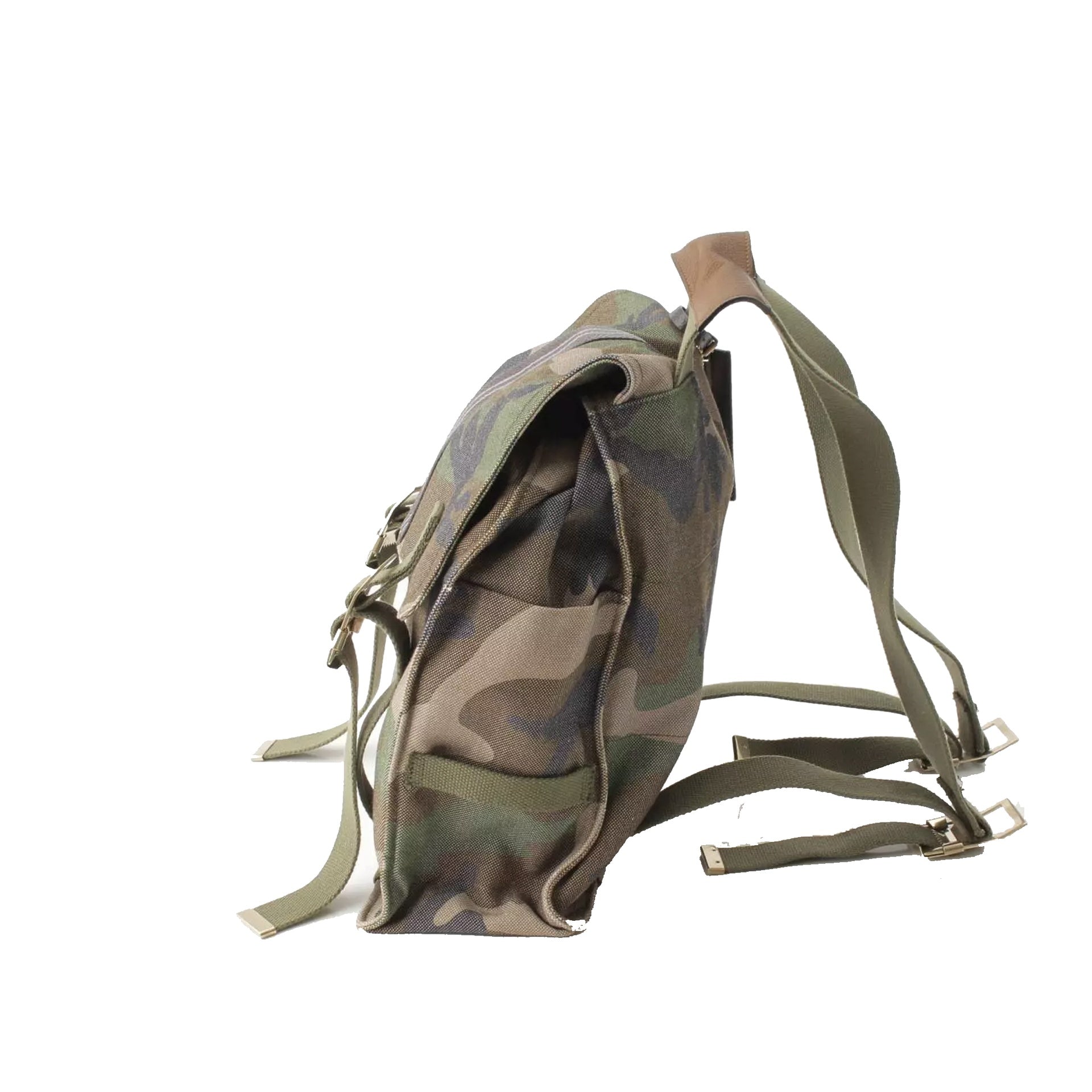 Valentino Military Canvas Backpack