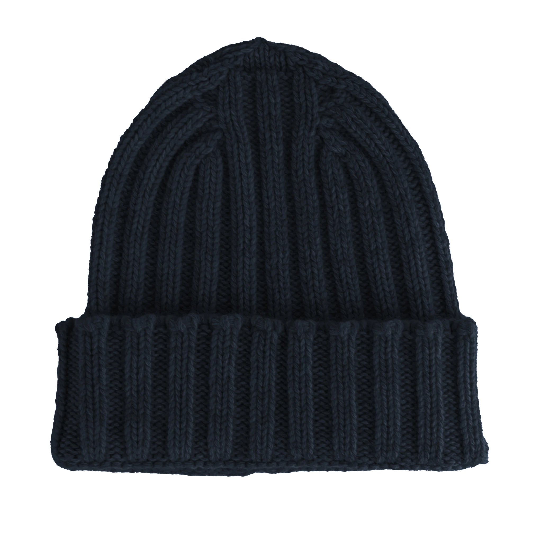 100% Cashmere Caps Blue Unisex