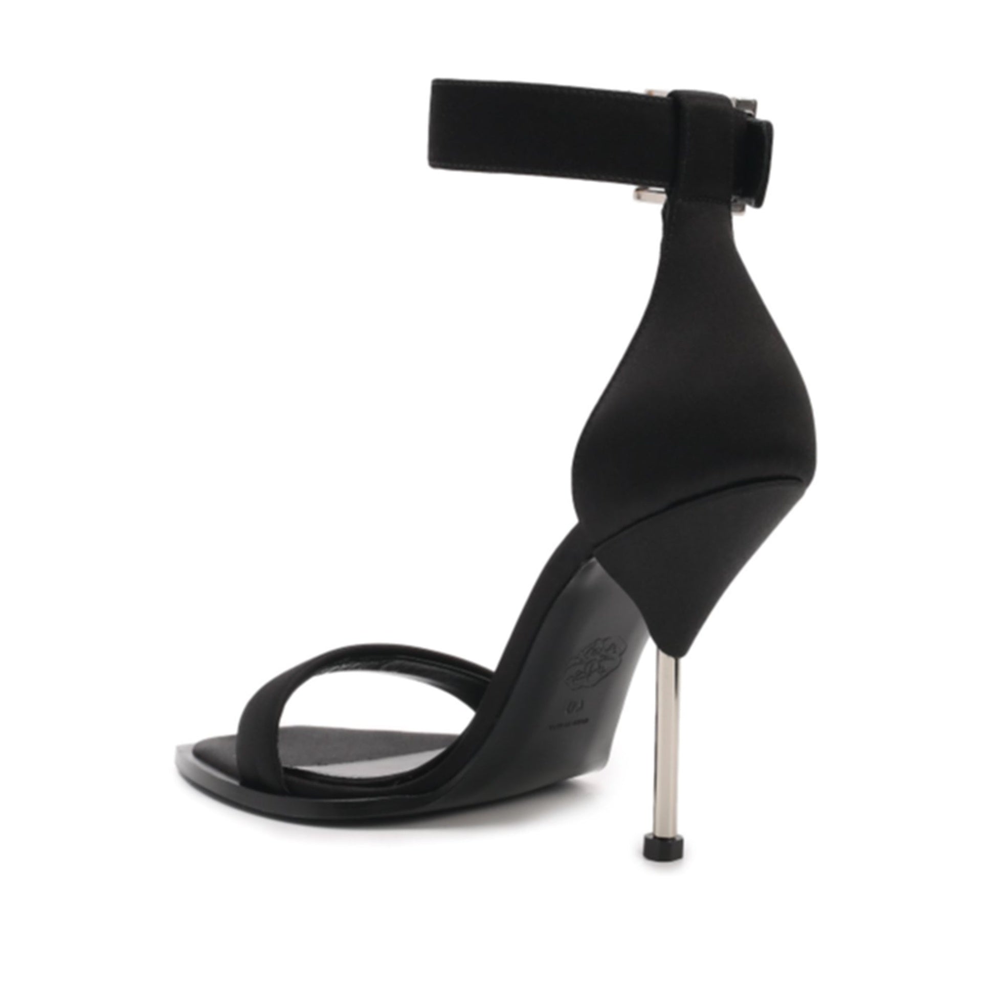 Alexander Mcqueen Silk Satin Heel Sandals