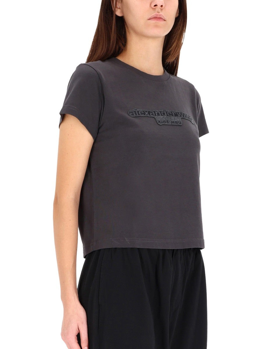Alexander Wang EMBOSSED LOGO T-SHIRT