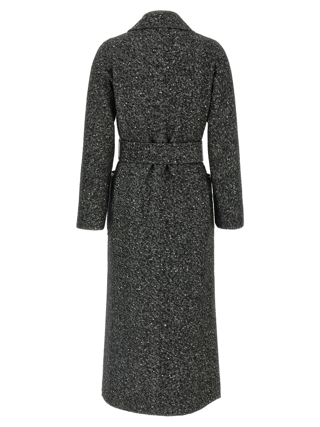 Max Mara Studio Eroso Coat White/Black