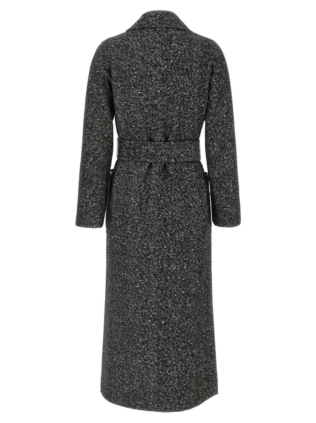 Max Mara Studio Eroso Coat White/Black