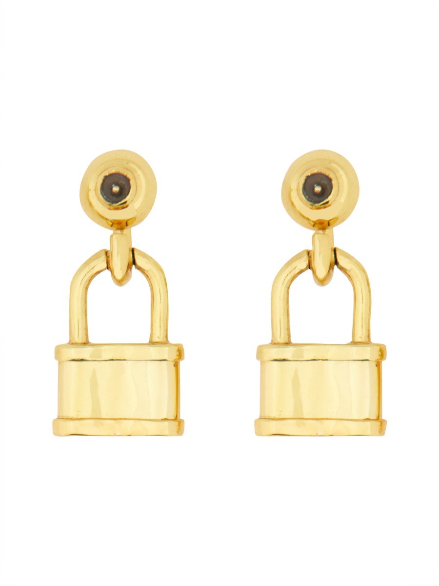 PATOU EXTRA SMALL EARRINGS WITH PADLOCK