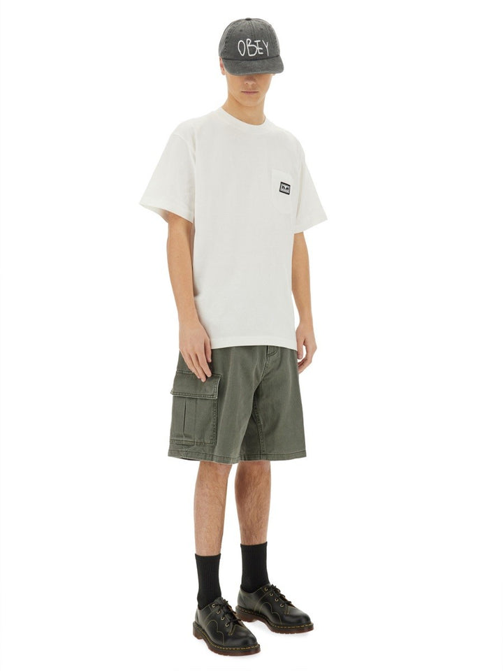 OBEY "EYES" T-SHIRT WITH POCKET