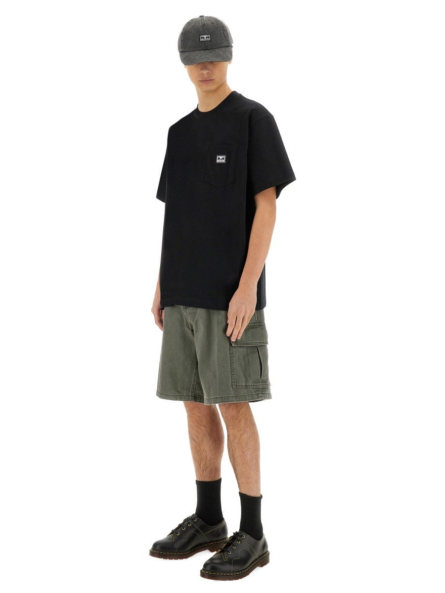 OBEY "EYES" T-SHIRT WITH POCKET