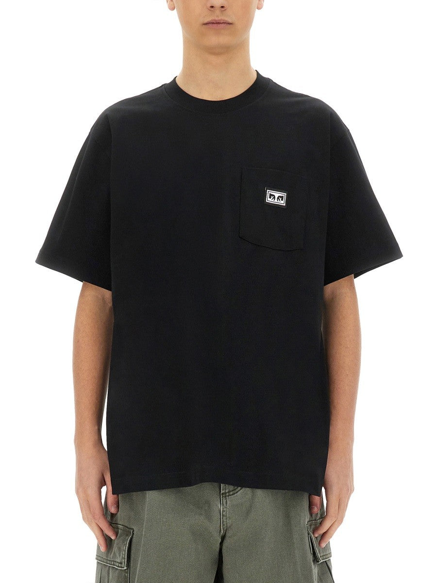 OBEY "EYES" T-SHIRT WITH POCKET