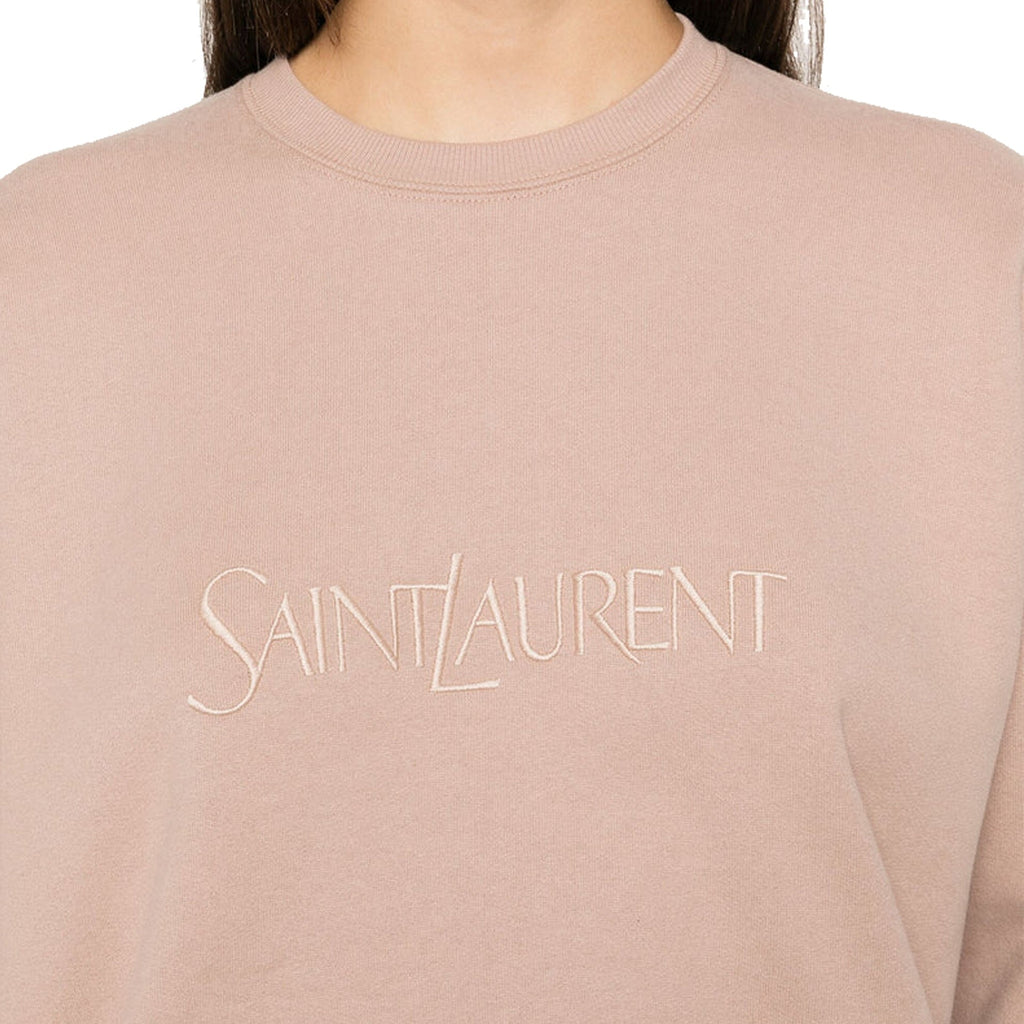 Saint Laurent Cotton Logo Sweatshirt