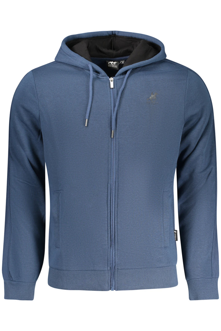 US GRAND MEN&#39;S BLUE ZIP-UP SWEATSHIRT