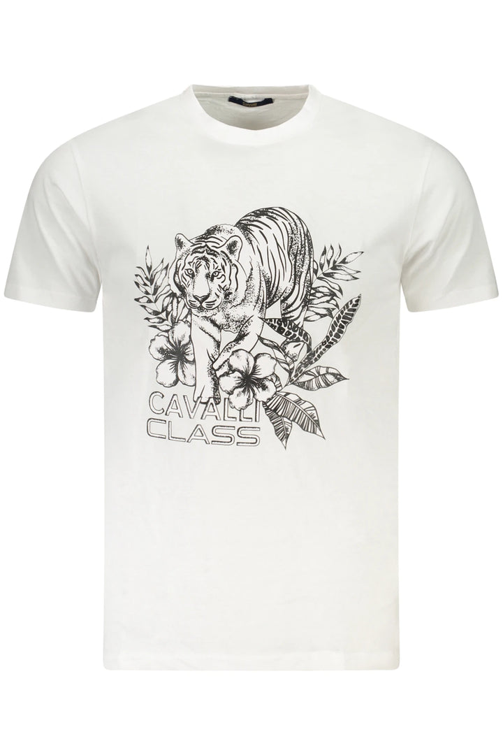 CAVALLI CLASS SHORT SLEEVE T-SHIRT MEN WHITE