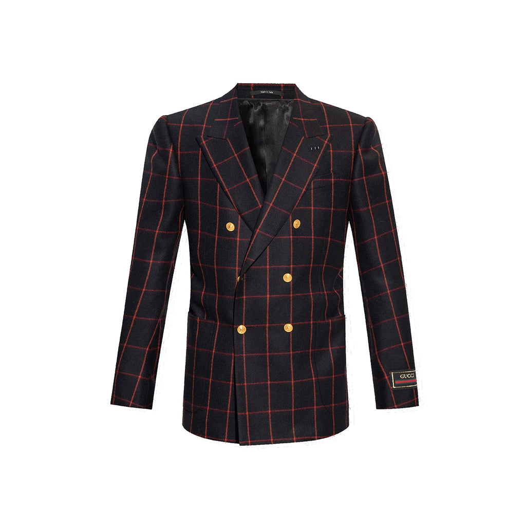Gucci Wool Checked Blazer – Siebentaschen