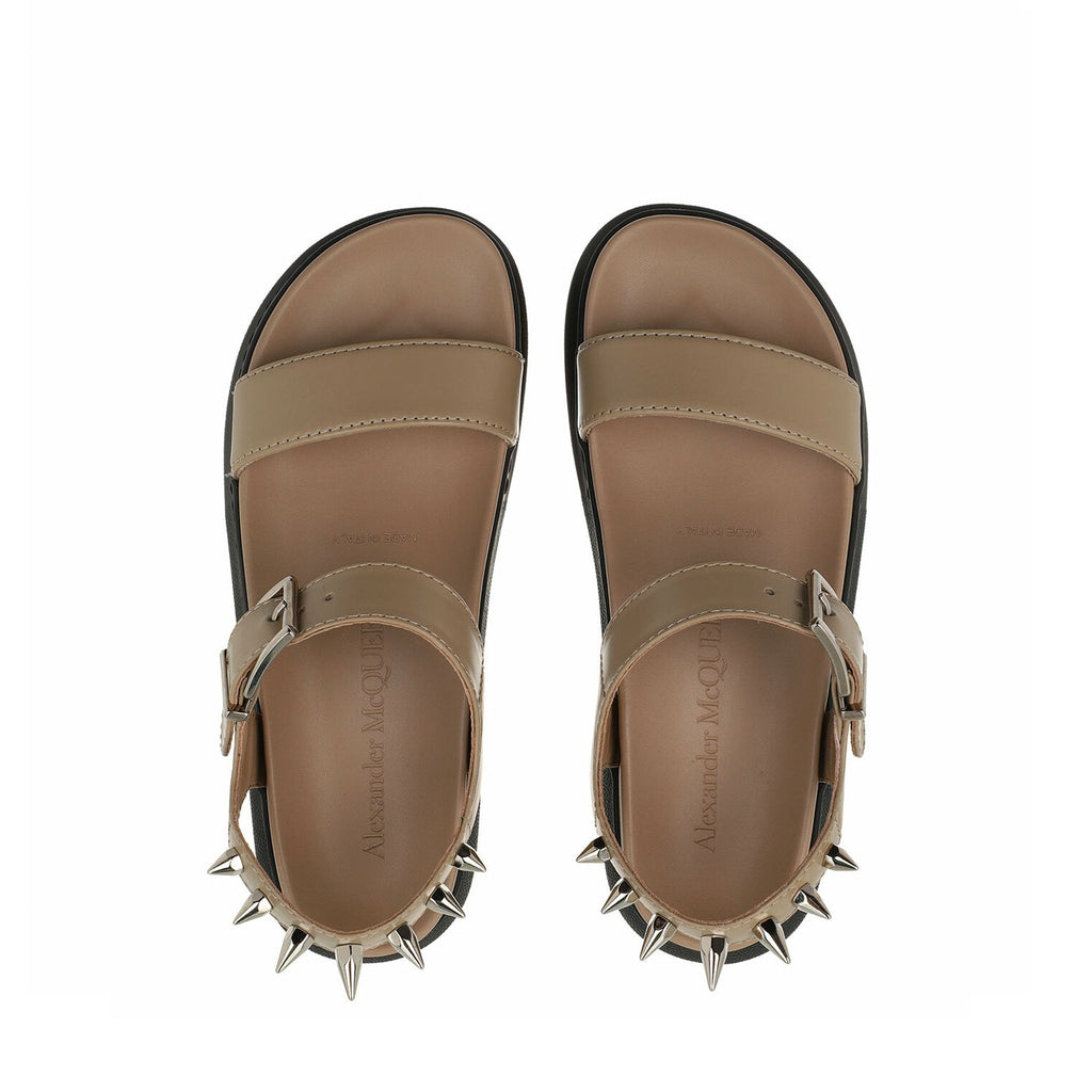 Alexander Mcqueen Spikes Leather Sandals