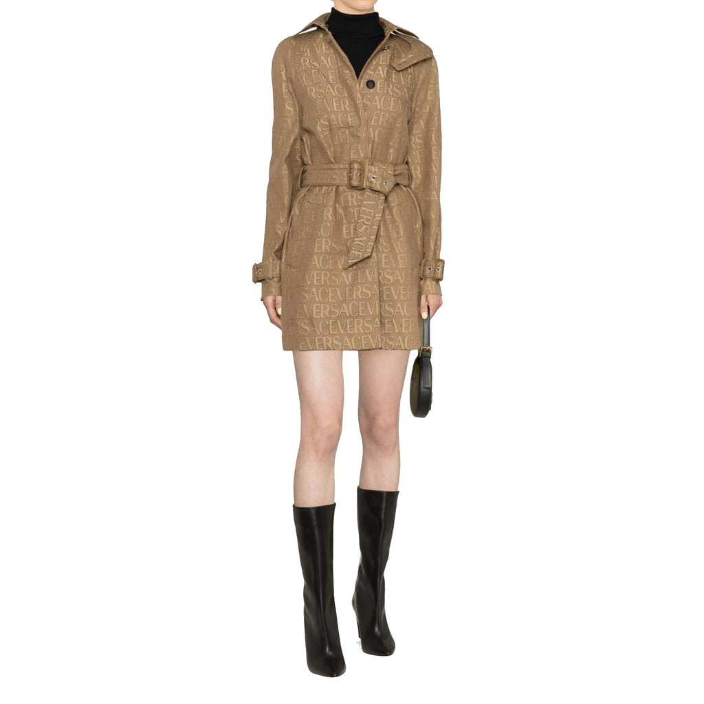 Versace Logo Trench Coat