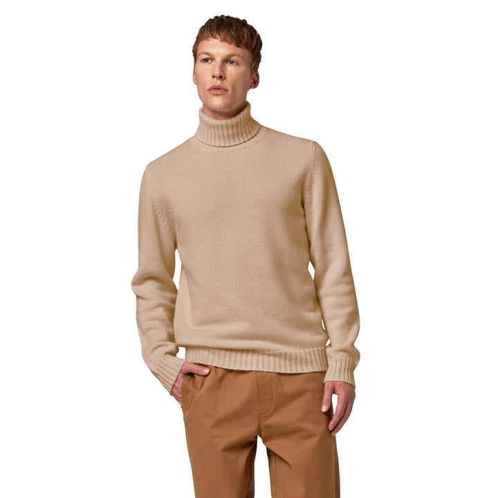 Alpha Studio Sweaters Beige Man