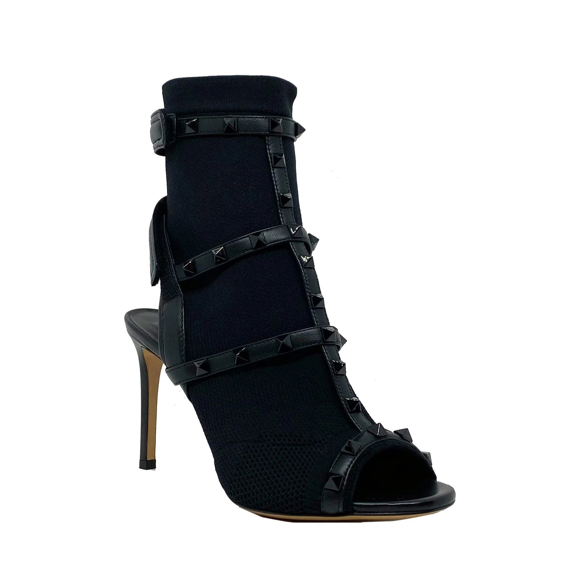 Valentino Rockstud Sock Heel Sandals