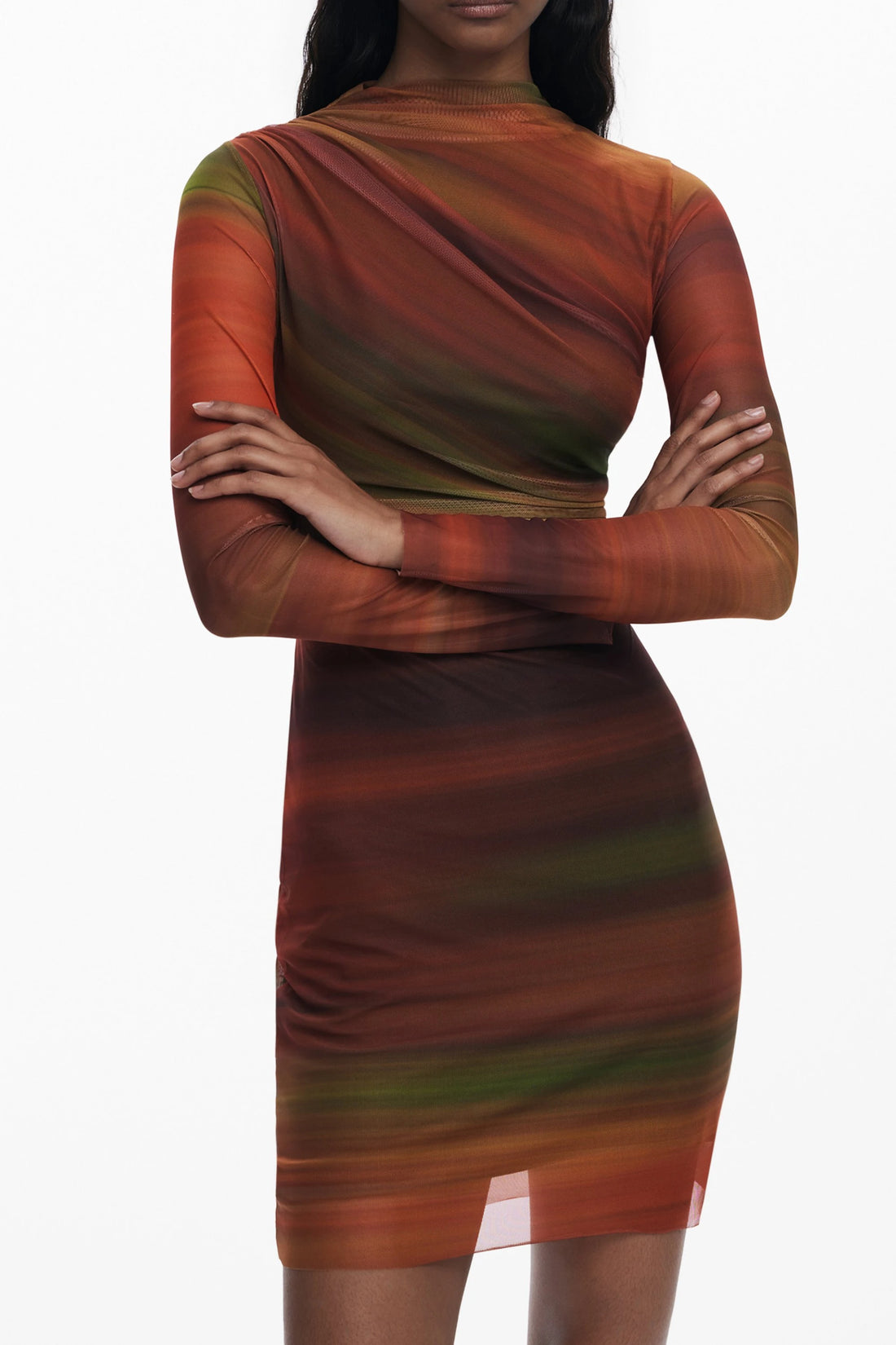 DESIGUAL WOMEN&#39;S SHORT DRESS ORANGE