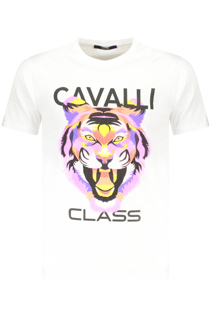 CAVALLI CLASS SHORT SLEEVE T-SHIRT MEN WHITE