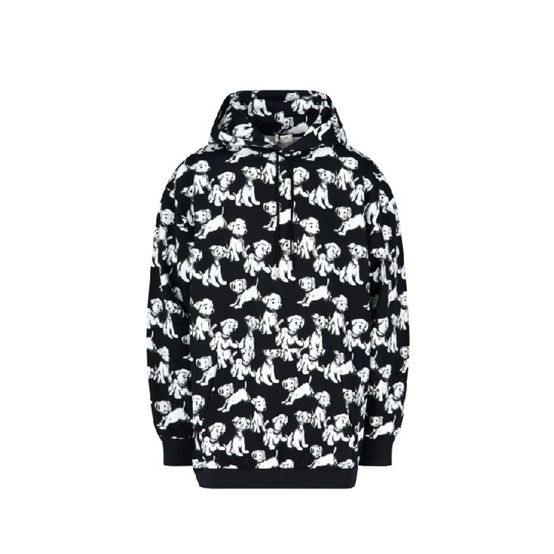 Celine Hooded Printed Dogs Sweatshirt
