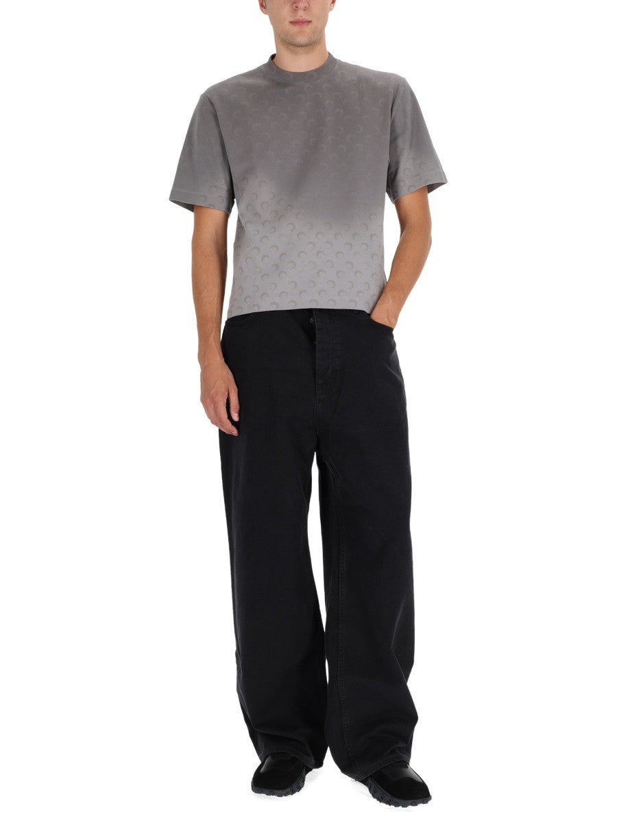 MARINE SERRE "FADED MOON" T-SHIRT