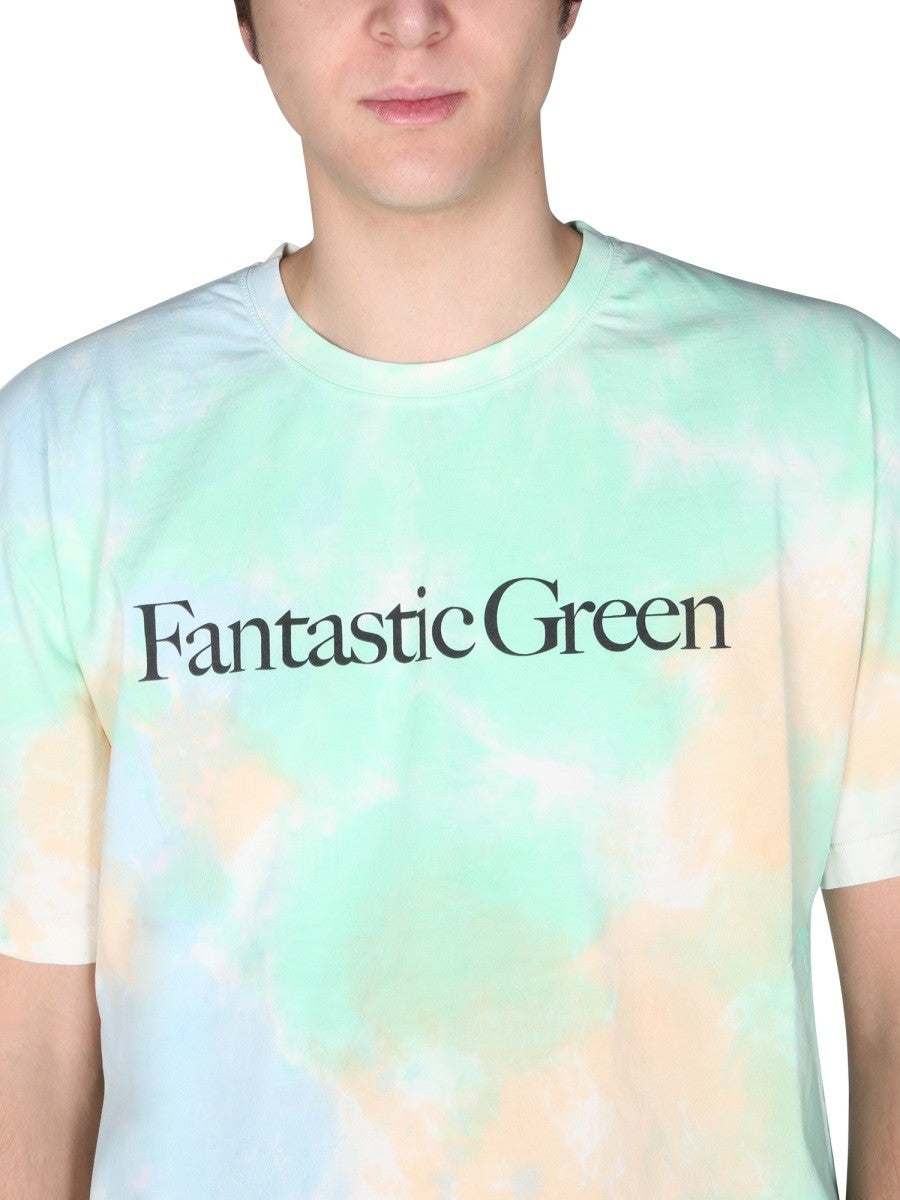 msgm "FANTASTIC GREEN" T-SHIRT
