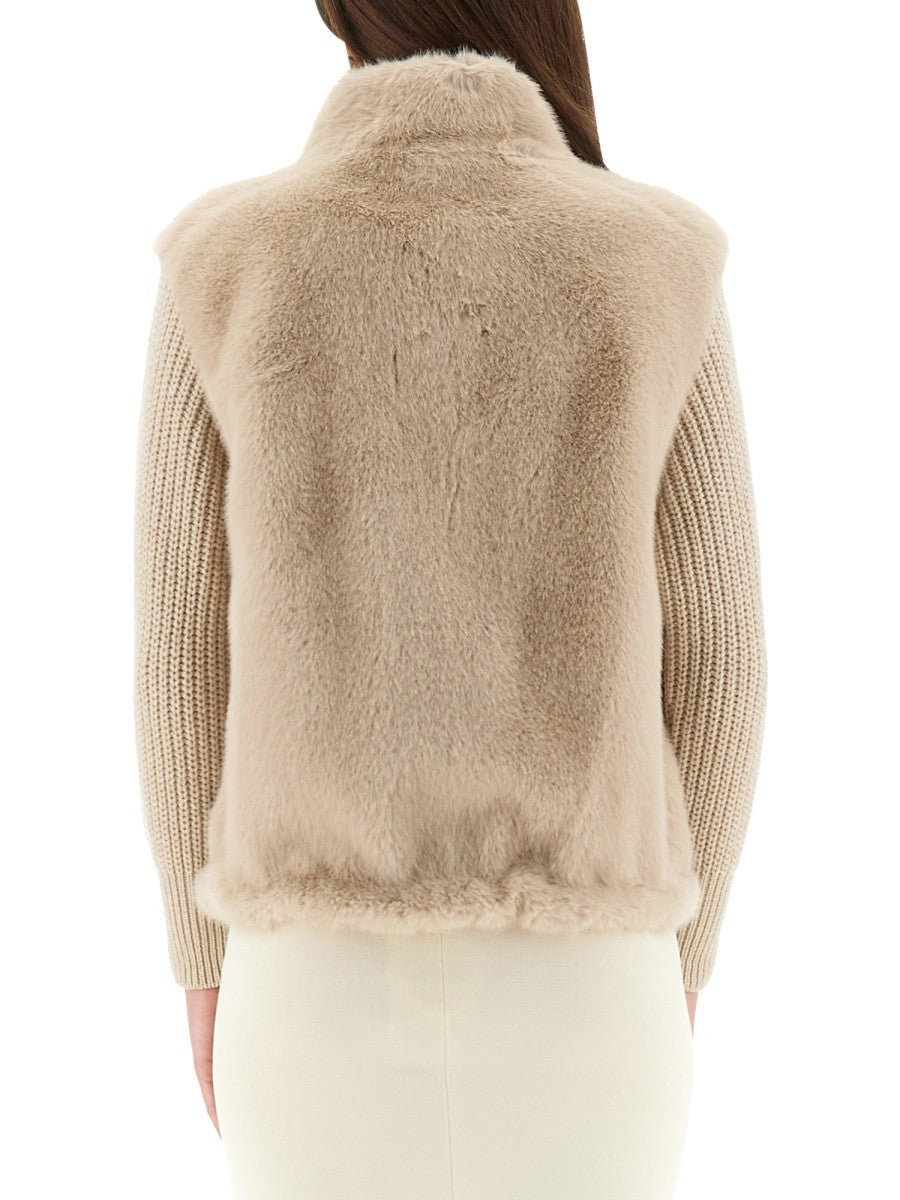 Herno FAUX MINK FUR RESORT JACKET
