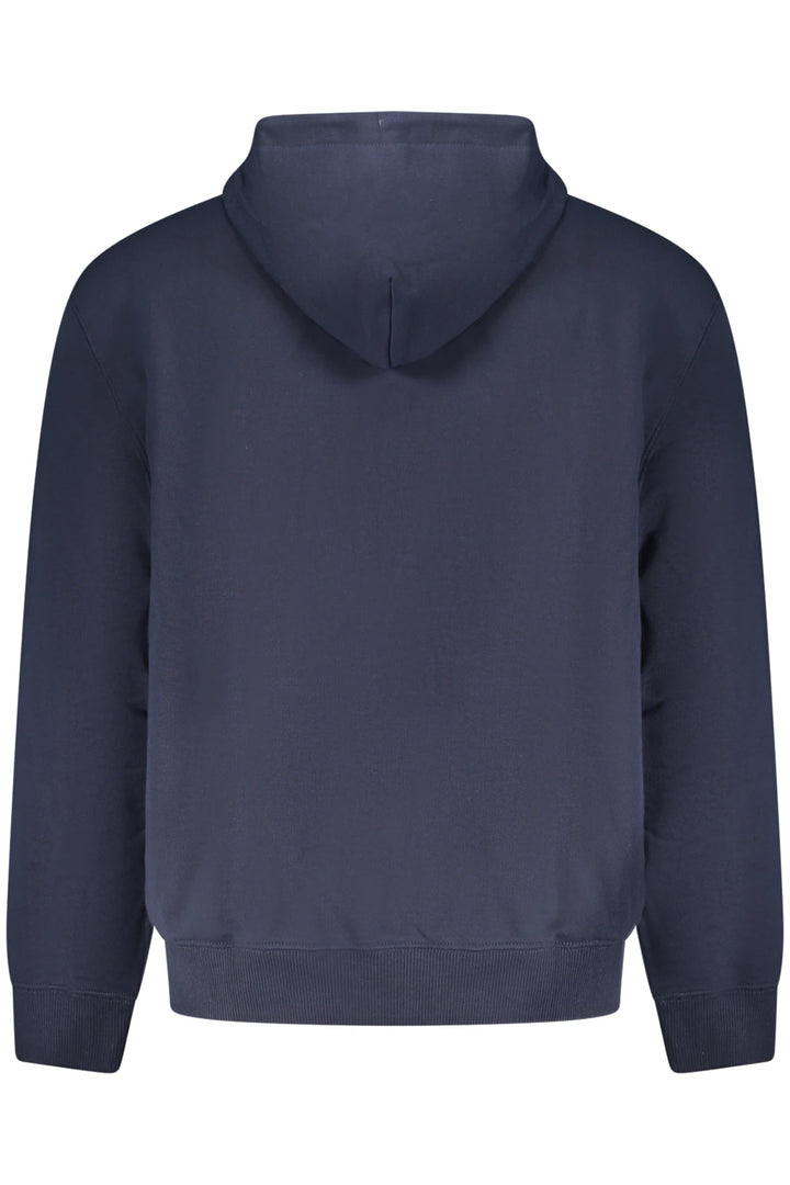 CALVIN KLEIN MEN&#39;S BLUE ZIP-UP SWEATSHIRT
