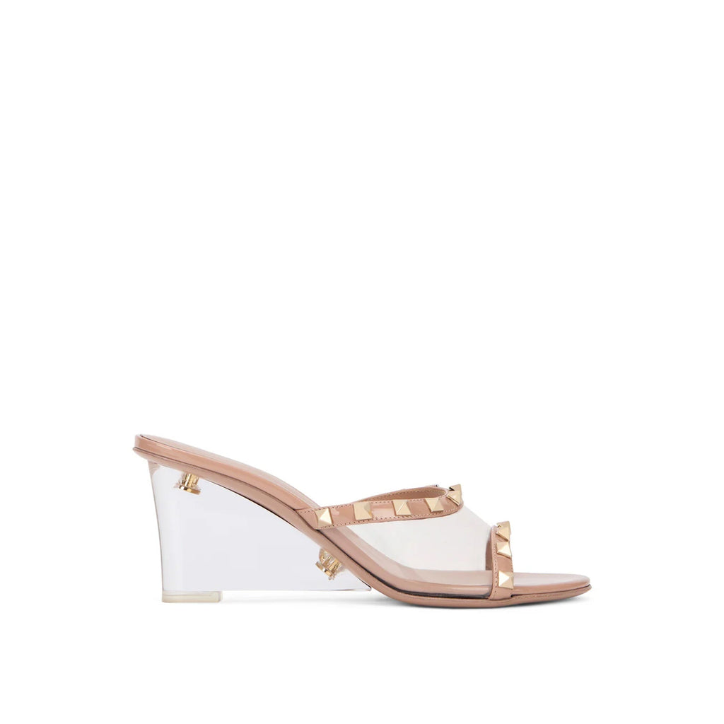 VALENTINO GARAVANI ROCKSTUD transparent Mules