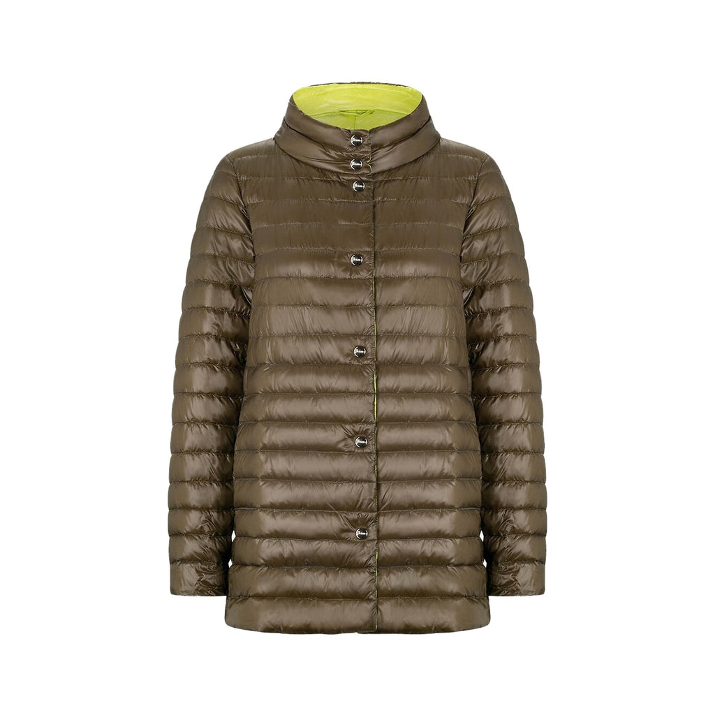 HERNO Ultralight reversible A-line down Coat