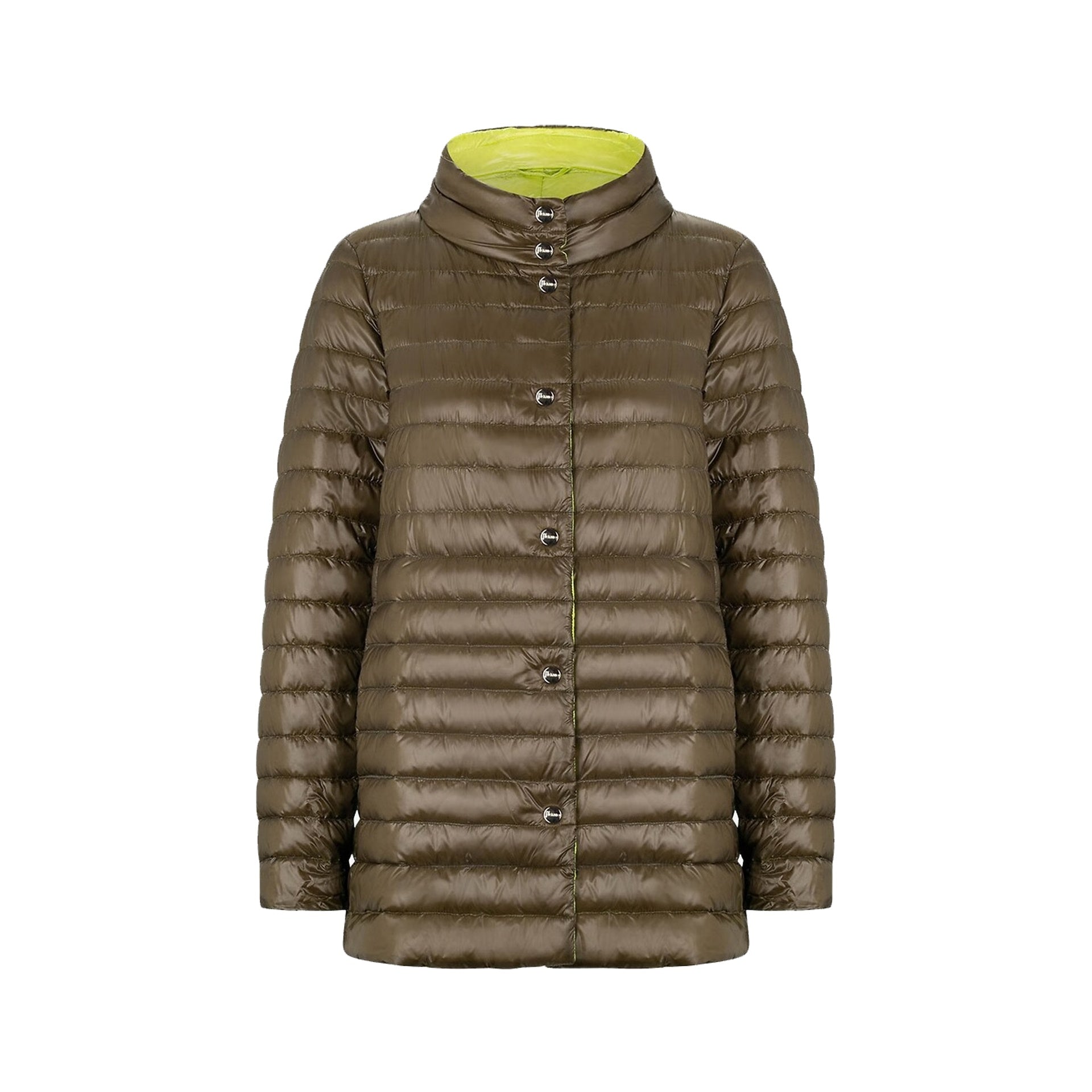 Herno Ultralight reversible A-line down Coat – Siebentaschen