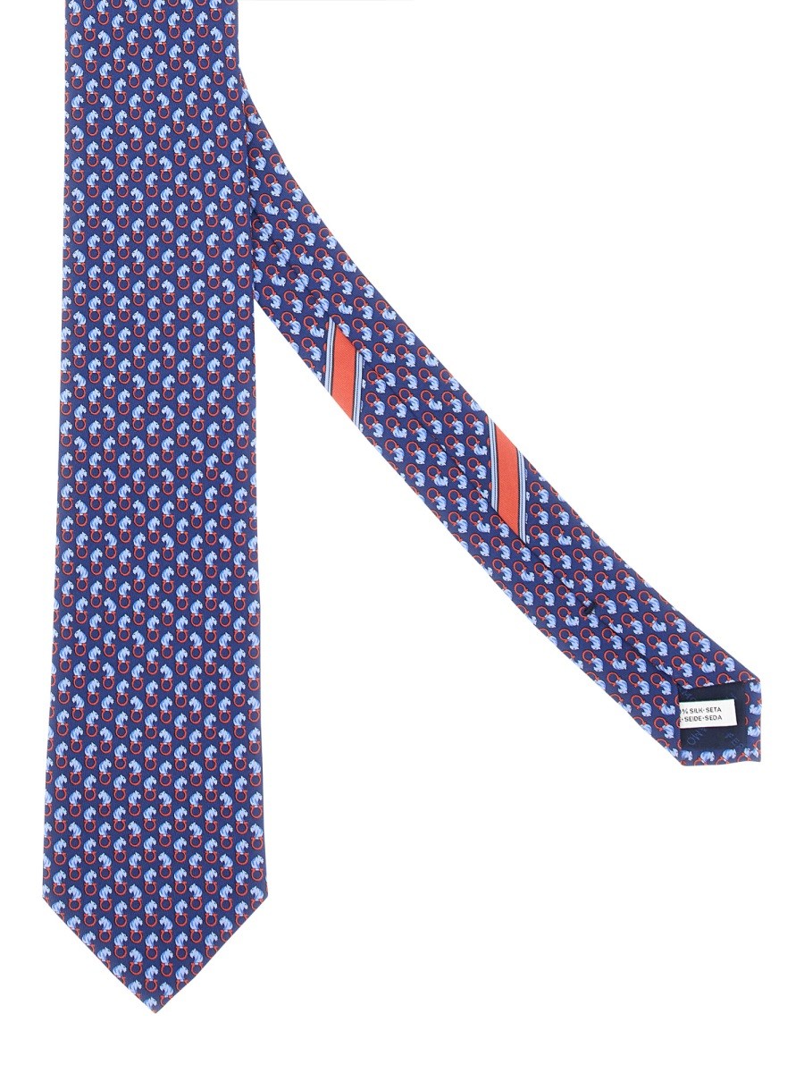 Ferragamo FELINE PRINT TIE