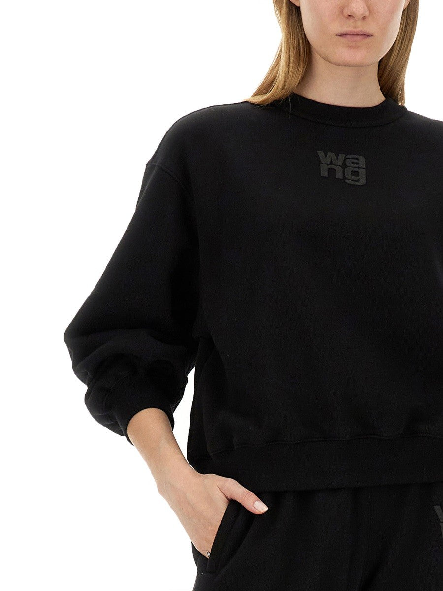 ALEXANDERWANG.T SWEATSHIRT WITH LOGO