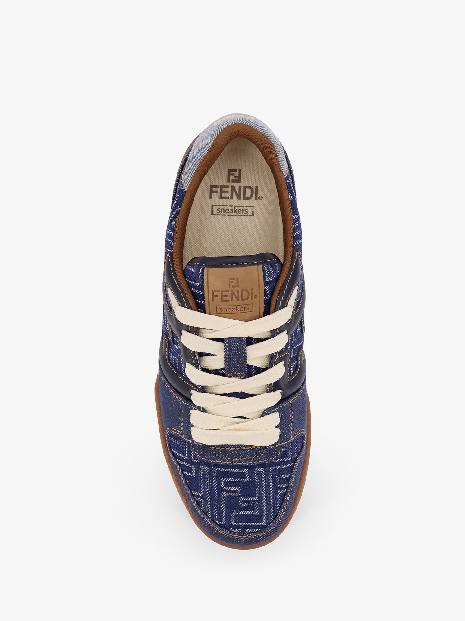 Fendi Fendi Match denim sneakers