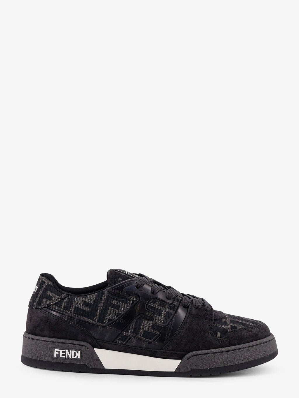 Fendi Fendi Match FF Jacquard and suede sneakers
