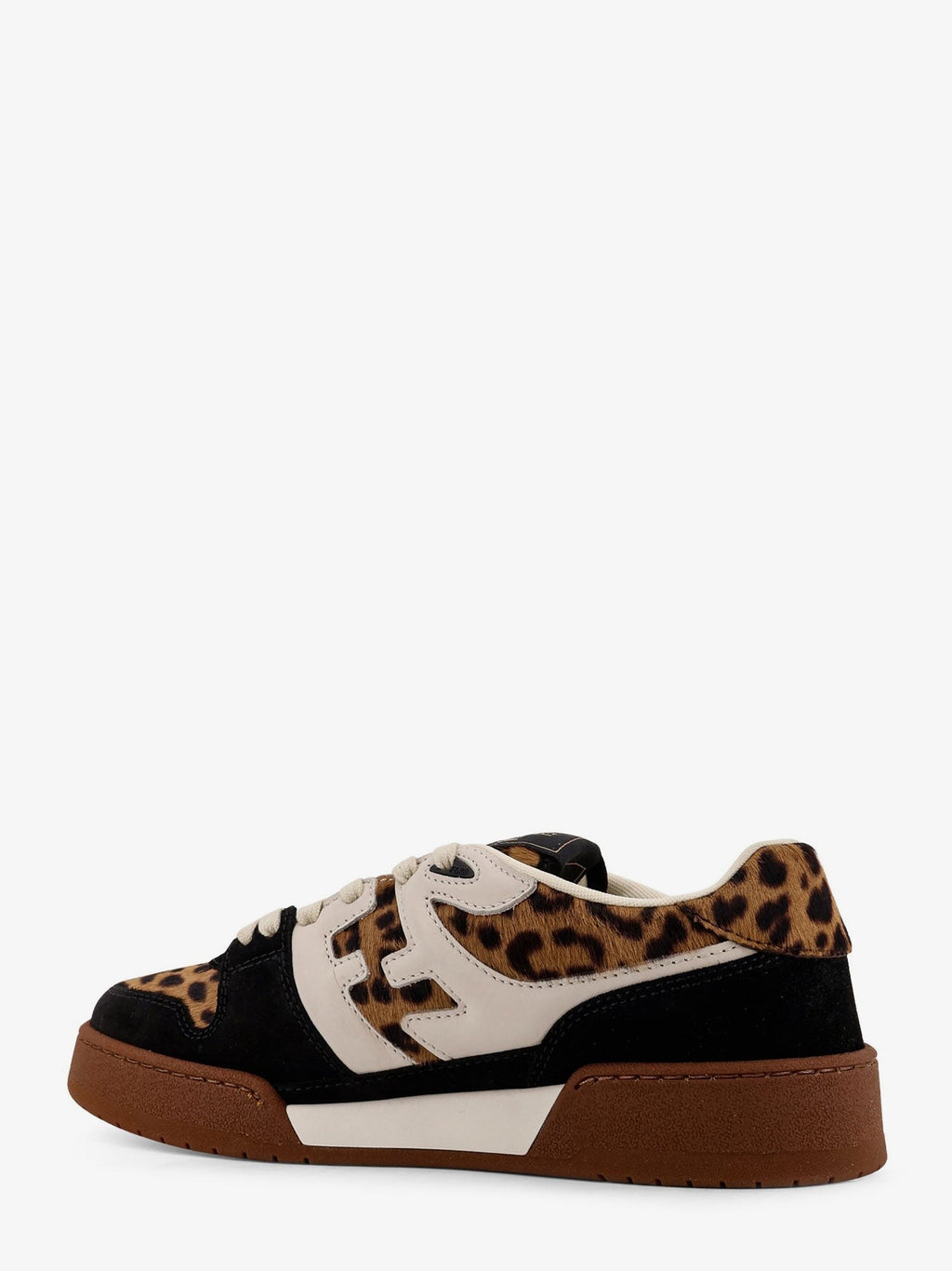 Fendi Fendi Match suede and pony skin low-top sneakers