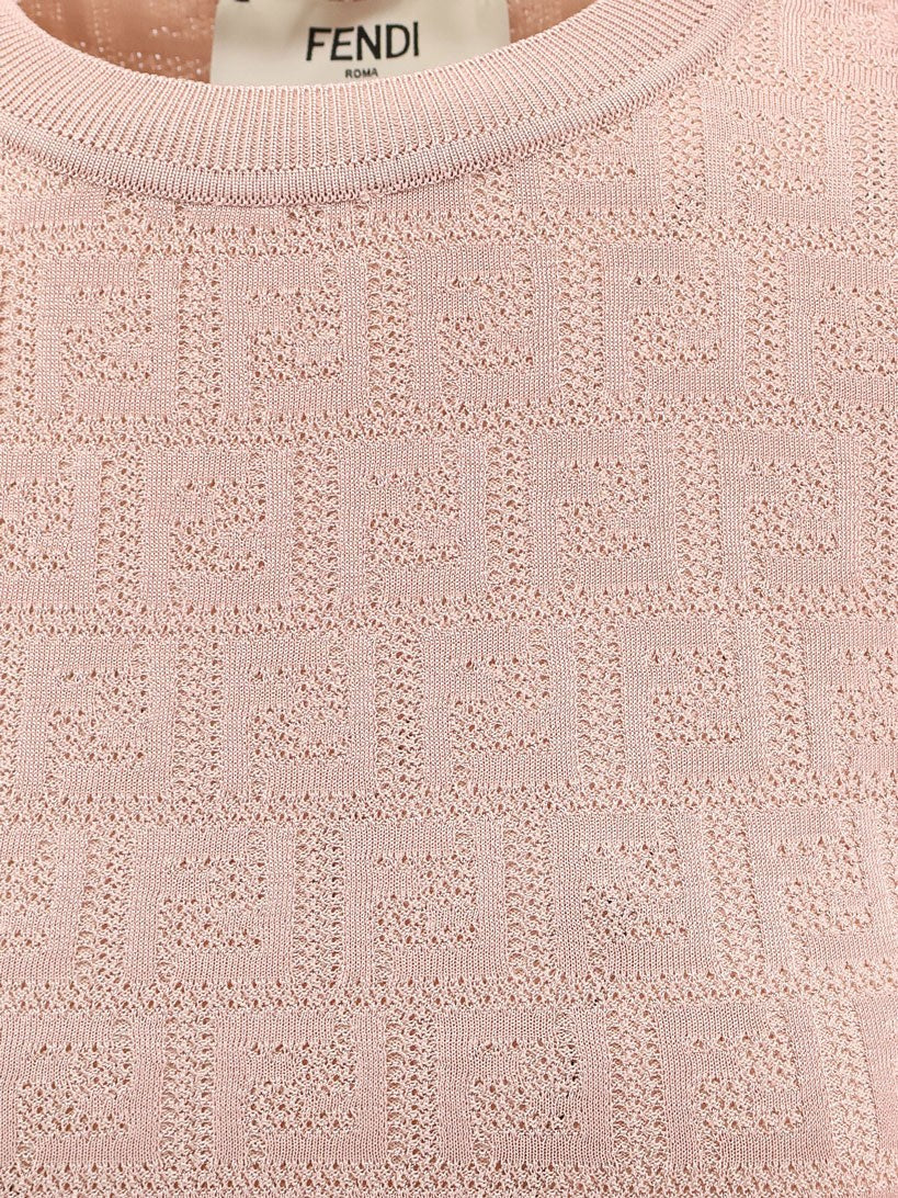 Fendi FF cotton and viscose dress