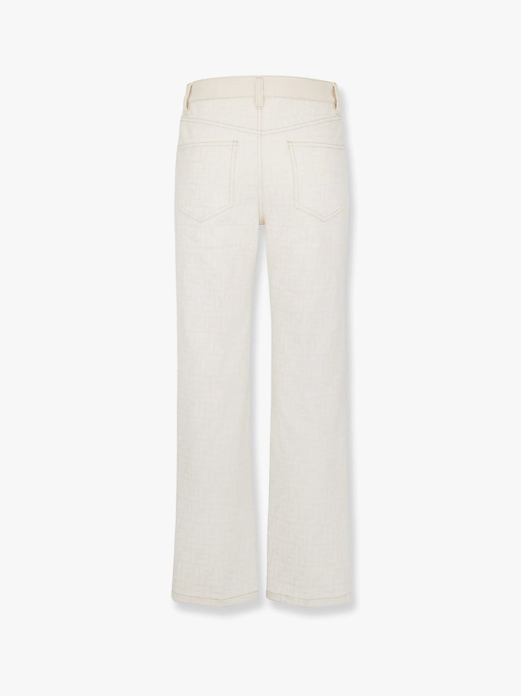 Fendi Ff off white denim trouser