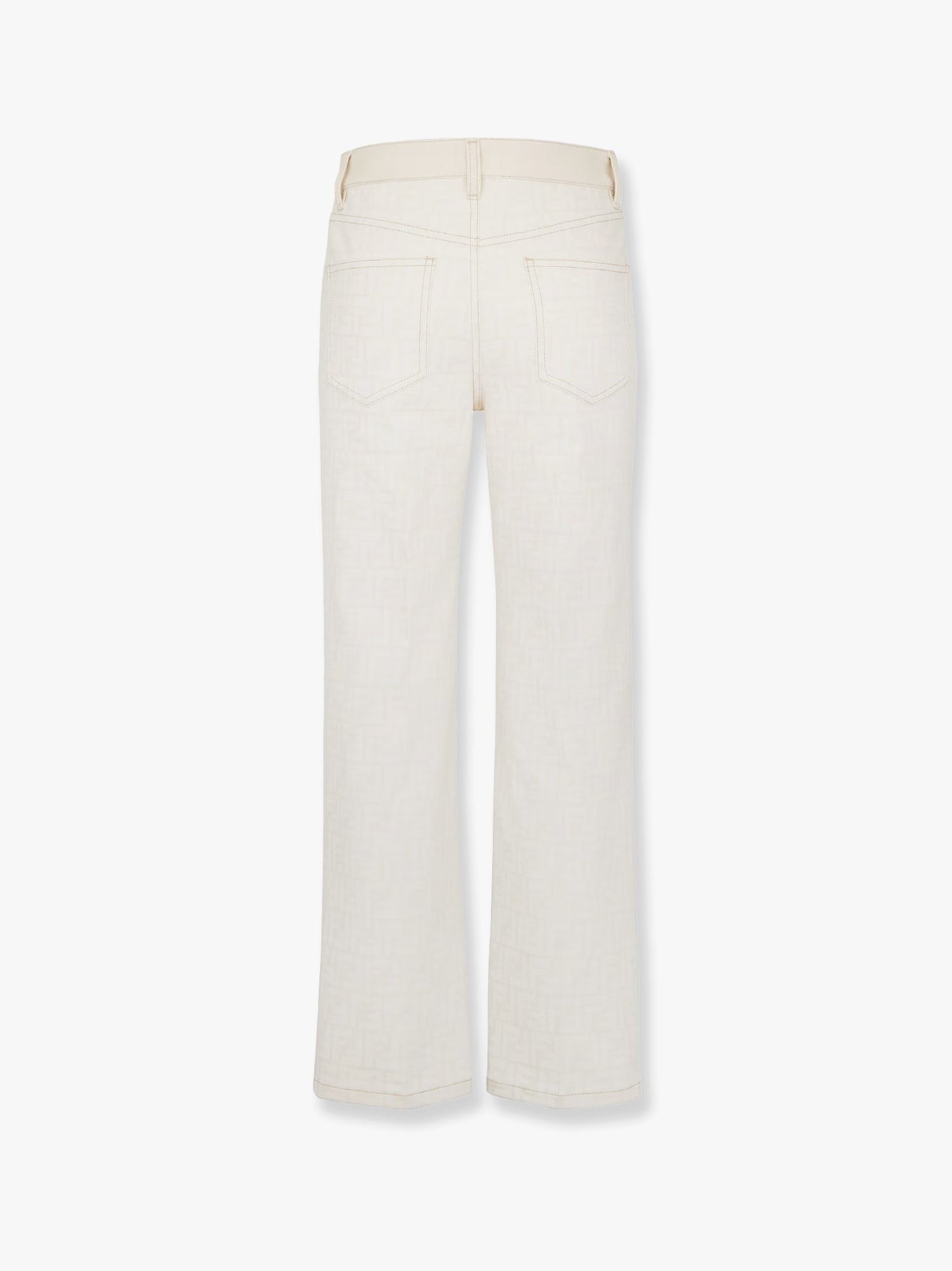 Fendi Ff off white denim trouser
