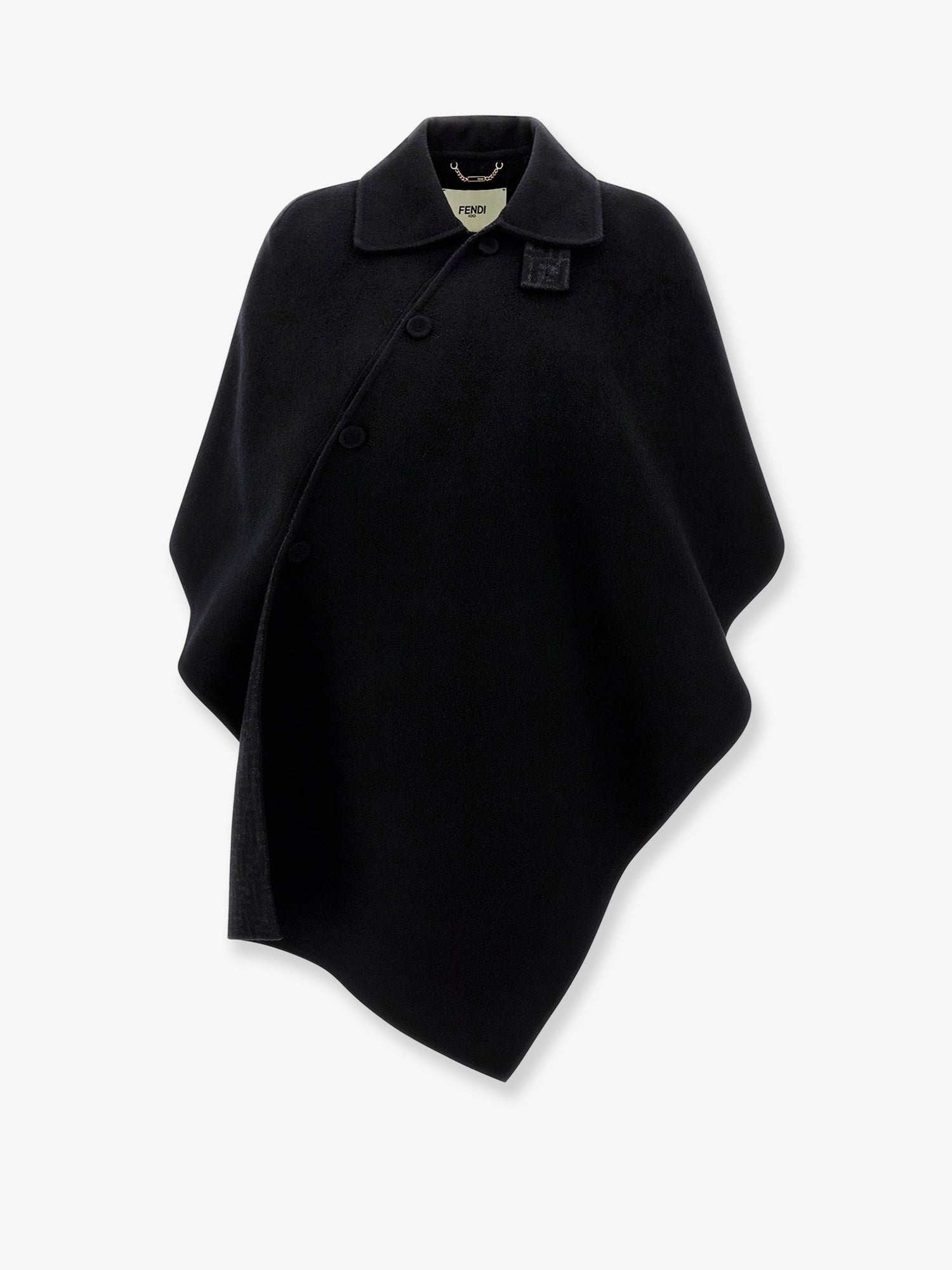 Fendi FF wool cape
