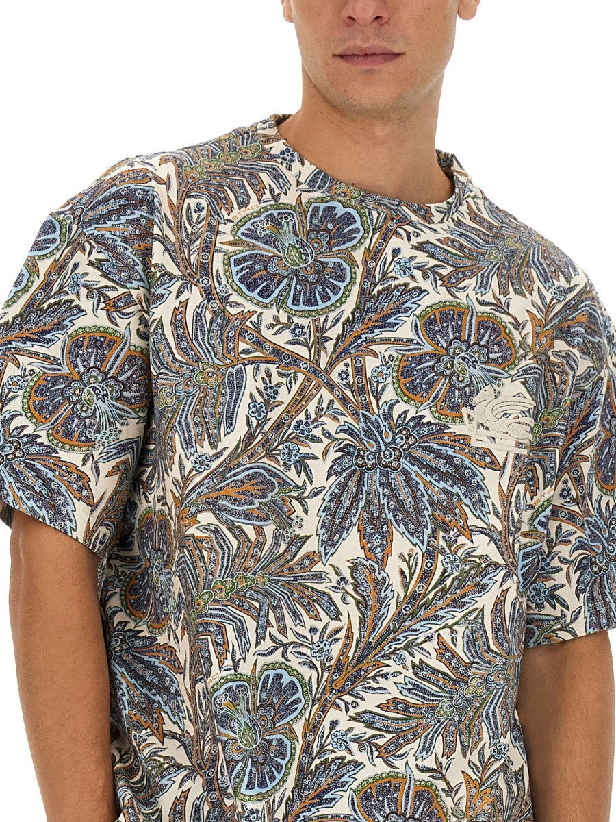 Etro FLORAL PRINT T-SHIRT