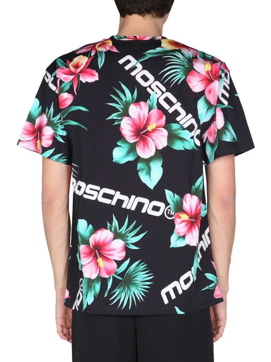 Moschino FLORAL PRINT T-SHIRT