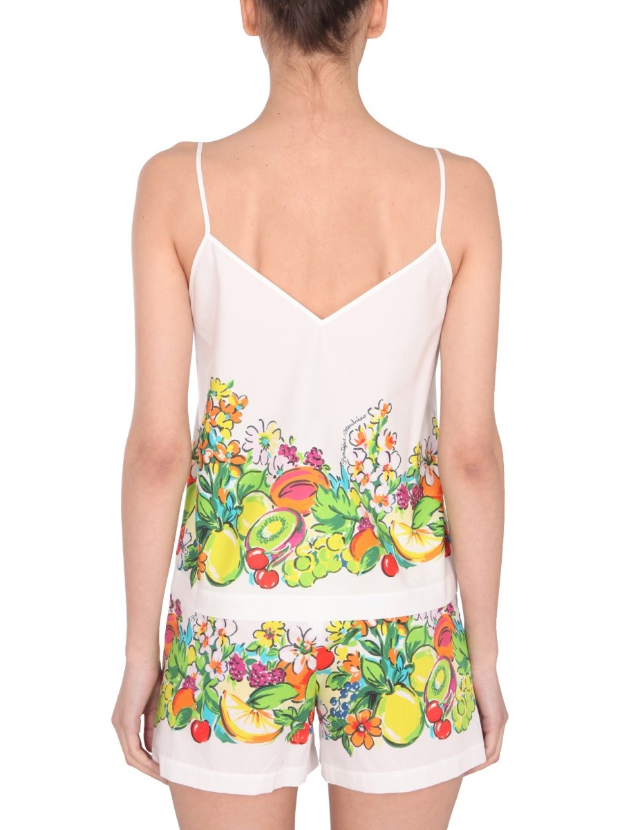 Boutique Moschino FLOWER AND FRUIT PRINT TOP